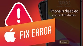 iPhone is Disabled? How to Fix with Connecting to iTunes | How to Unlock a Disabled iPhone Using PC