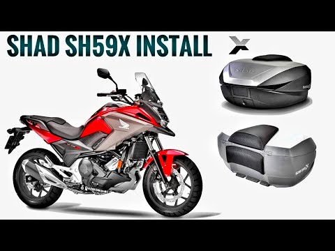 SHAD SH59X Top Case - Full Installation Guide & Presentation (Honda NC750X)