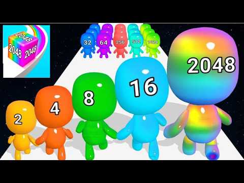 Man Runner 2048 vs Jelly Run 2048 #ballgamezone #cutiepie22yt #manrunner2048 #jellyrun2048