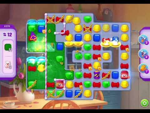 HomeScapes Level 6278 no boosters (22 moves)