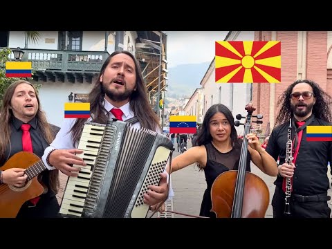 Colombian musicians learn and perform a Macedonian folk song in their homeland - Ako odam vo Bytola