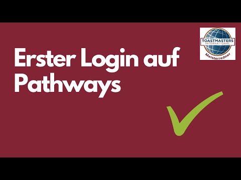 2.1 So loggst du dich das erste mal auf Toastmasters.org / Pathways ein (für Neumitglieder)