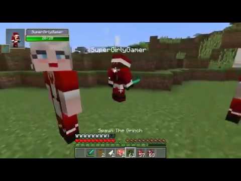 Pat and Jen PopularMMOs Minecraft CHRISTMAS CHALLENGE GAMES Lucky Block Mod Modded Mini Ga