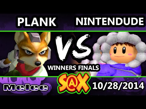 S@X - Plank (Marth) Vs. Apex | Nitnendude (Ice Climbers) SSBM Winners Finals - Melee