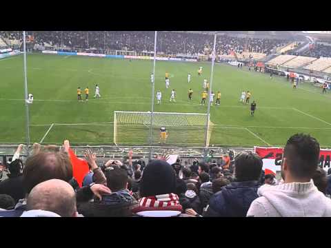 Modena 2-3 Carpi Gol di Sgrigna curva ospiti