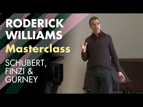 Vocal masterclass with Roderick Williams