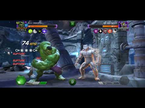 MCOC - 7R1 Unawakened Immortal Hulk Destroys SoS Destroyer