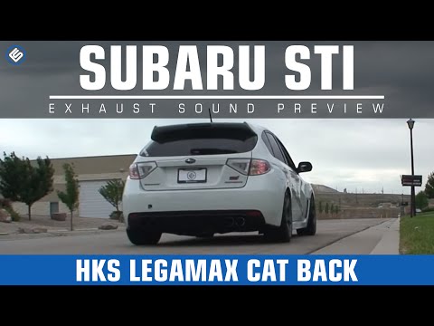 HKS Subaru WRX STI Legamax Cat Back Exhaust Sound Clip