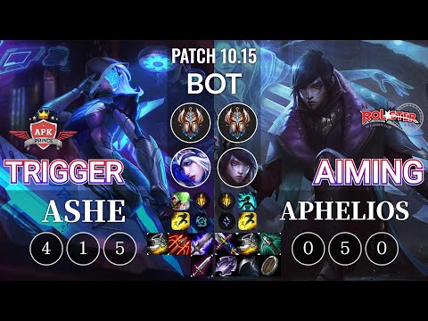 APK Trigger Ashe vs KT Aiming Aphelios Bot - KR Patch 10.15