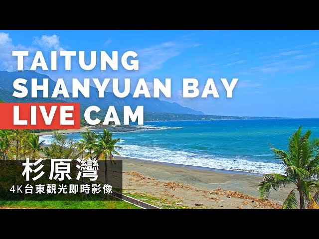 【4K】台東杉原灣即時影像 Taitung Shanyuan Bay Live Camera cctv 監視器 即時交通資訊