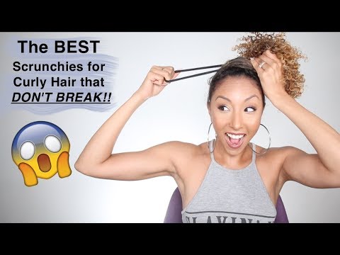 The Best Scrunchies For Curly Hair That Don't Break! |...