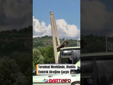 💥 Bartın’da otobüs elektrik direğine çarptı #bartın #haber #gündem #sondakika