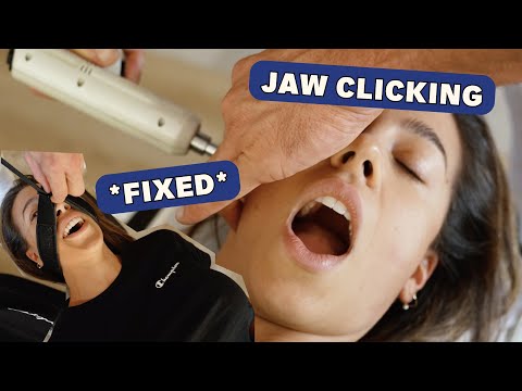 Chiropractor *FIXES* JAW CLICKING | TMJ Adjustment