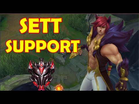 How this guy reached GRANDMASTER playing SETT SUPPORT | GUIDE, RUNES & BUILD - League of Legends S10
