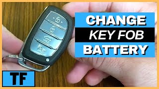 Hyundai Elantra Tucson Sonata Key Fob Battery Replacement - DIY | How To Start Car With Dead Fob!