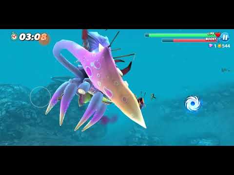 COSMIC ALAN VS COLOSSAL SQUID BOSS!!!!!!!! HUGRY SHARK WORLD
