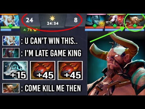 OMG +250 STR 950 DMG New Centaur vs PRO Terror 12 Items Crazy Late Game Comeback by Benjaz Dota 2