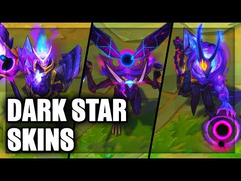 All Dark Star Skins Jarvan IV Kha'Zix Thresh Varus Orianna (League of Legends)
