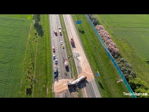 В Польше перевернулась цистерна с горячим шоколадом