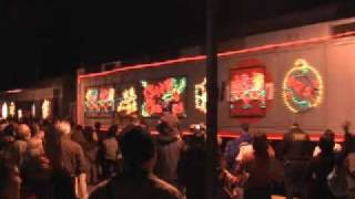 preview picture of video 'Caltrain Holiday Train 2008 - Mountain View, California'
