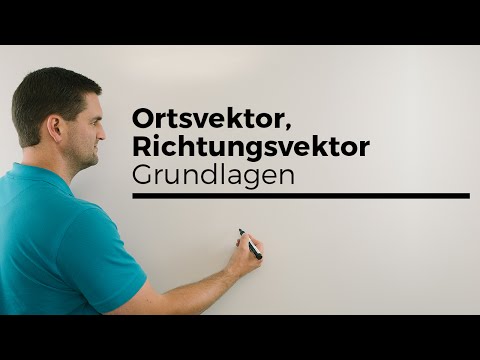 Ortsvektor, Richtungsvektor, Grundlagen, Basics, Vektorgeometrie | Mathe by Daniel Jung