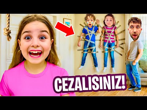 OH MY GOD, PUNISHMENT WITH TAPE!! WE TAPE NORTH ELİF HİLAL TO THE WALL!!