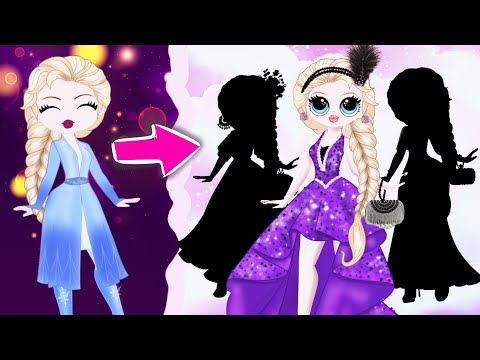 Frozen: Elsa Glow Up - Disney Princesses Transformation  #paperdolls #animation #frozen