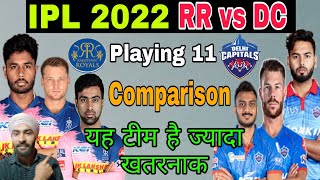 IPL 2022 DC vs RR Full Team Comparison | RR vs DC Playing 11 Comparison