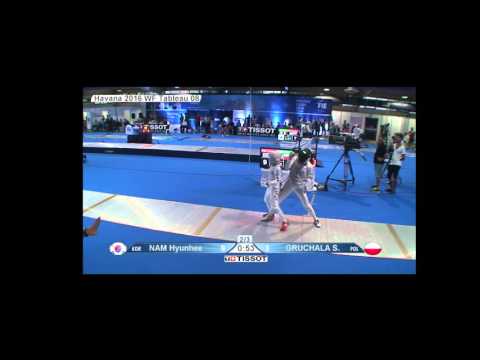 FE W F Individual Havannah GP 2016 T08 01 red GRUCHALA POL vs NAM KOR