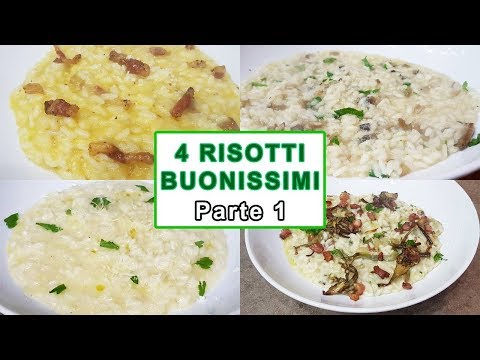 4 RICETTE DI RISOTTI BUONE FACILI E VELOCI Parte 1 | FoodVlogger