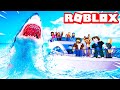 MEGALODON SHARK CHASE vs ROBLOX NOOBS!