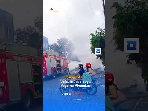 Carro pega fogo em Eunápolis. #bahia