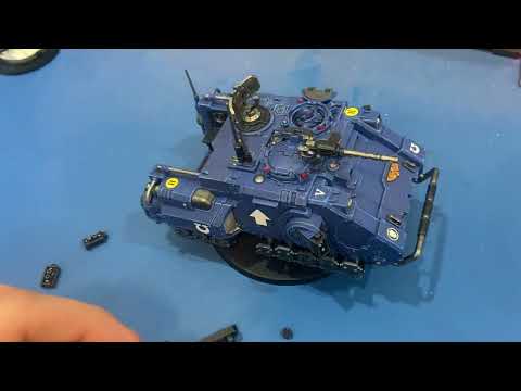Warhammer 40k Painting and Magnetizing the Ultramarines Impulsor
