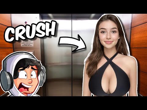 Stuck in Elevator With Crush! *Crazy Reaction*