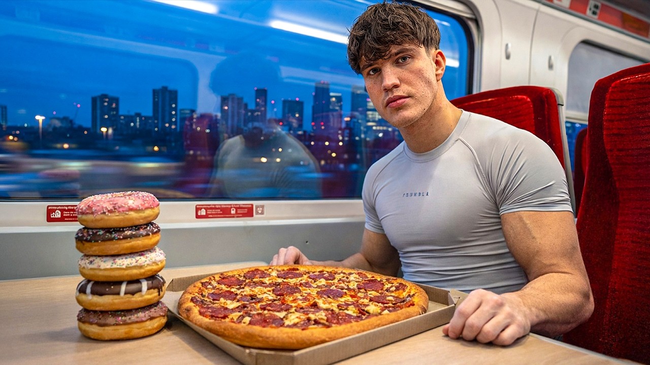 10,000 Calorie Challenge On A Train