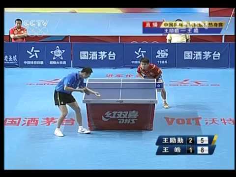 2012 China Warm-up Matches for Olympics: WANG Liqin - WANG Hao [Full Match/Chinese]