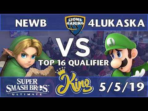 King - Newb (Young Link) vs 4Lukaska (Luigi) - Smash Ultimate Winners Top 16 Qualifier