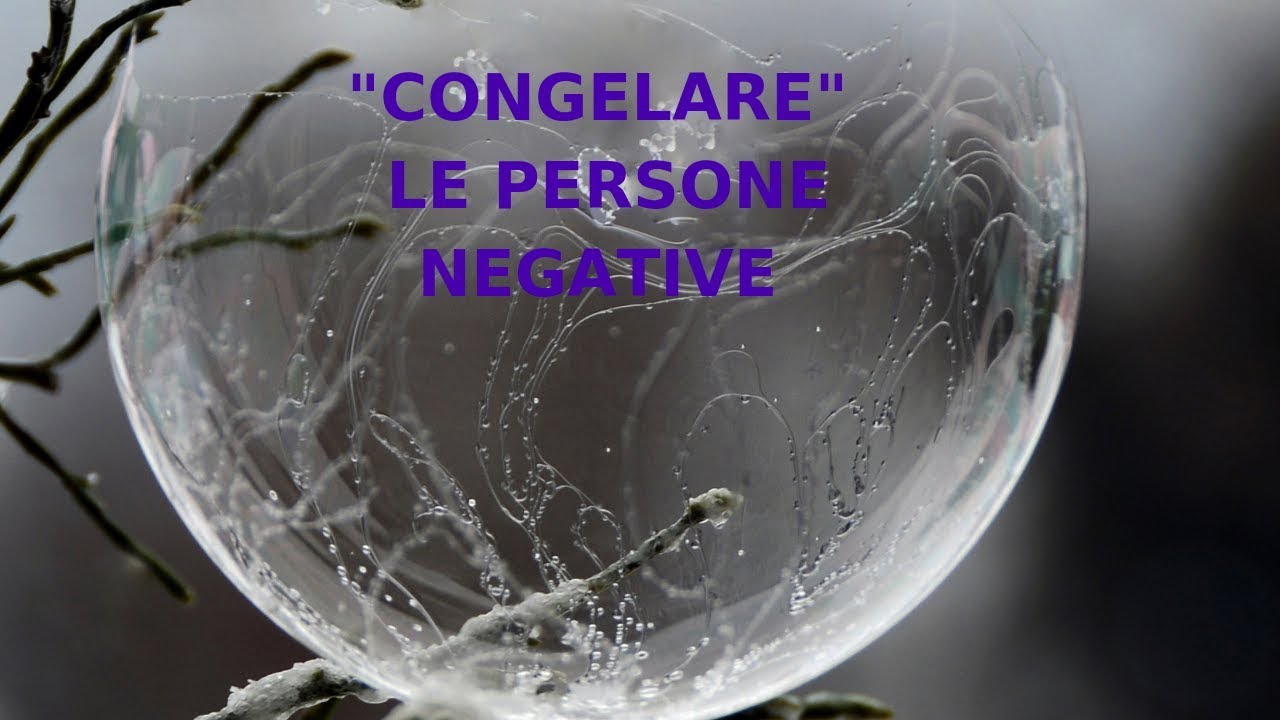 COME CONGELARE E QUINDI BLOCCARE CHI CI DA FASTIDIO - SIBYLLA MARTINA