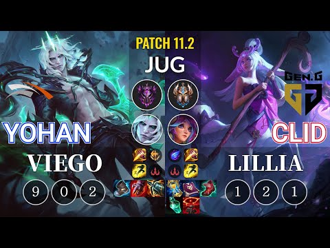 HLE yoHan Viego vs GEN Clid Lillia Jungle - KR Patch 11.2