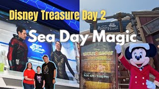 Disney Treasure Day 2 | AquaMouse, Marvel Dinner & Ship Fun!