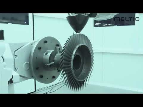 Meltio has 3Dprinted 48 blades over a machined surface to create single-piece axial compressor blisk