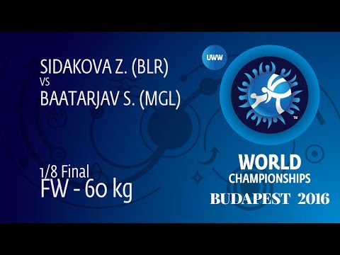 1/8 FW - 60 kg: S. BAATARJAV (MGL) df. Z. SIDAKOVA (BLR), 4-1