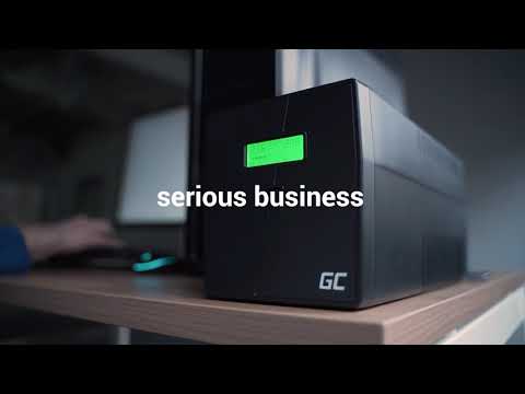 Green Cell Žalias Cell GREENCELL UPS02 UPS Micropower 800VA Žalias Cell video