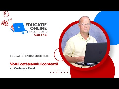 Educație pentru societate, Clasa a X-a, Votul cetățeanului contează