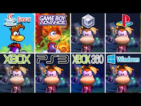 Rayman 3 Hoodlum Havoc (2003) Java vs GBA vs Gamecube vs PS2 vs XBOX vs PS3 vs XBOX 360 vs PC