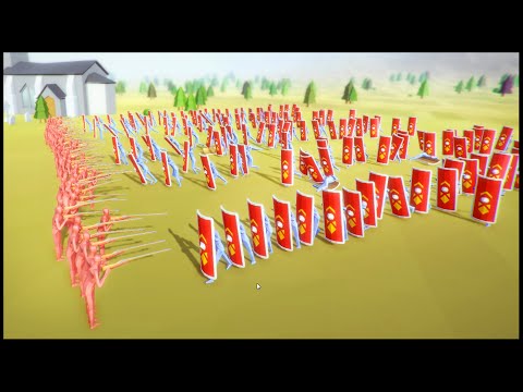 Musket Men vs Giant Shield Wall Battles ➤ Totally Accurate Battle Simulator Gameplay