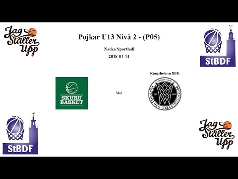 Skuru Basket (P05) mot Kungsholmen Basket - 2018-01-14