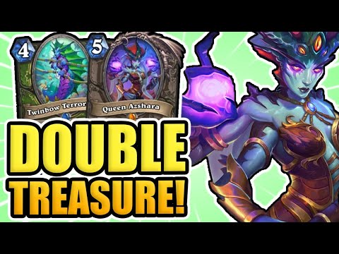 WTF...DOUBLE QUEEN AZSHARA TREASURE Is NUTTY! | Hearthstone
