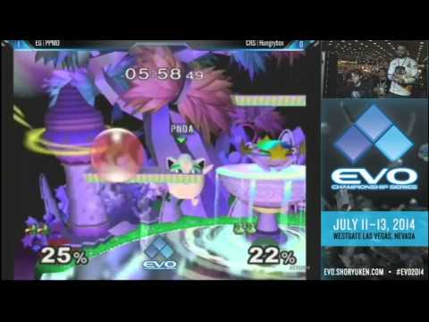 Super Smash Bros  Melee Quarter Finals   EG PPMD vs  CRS Hungrybox   Evo 2014