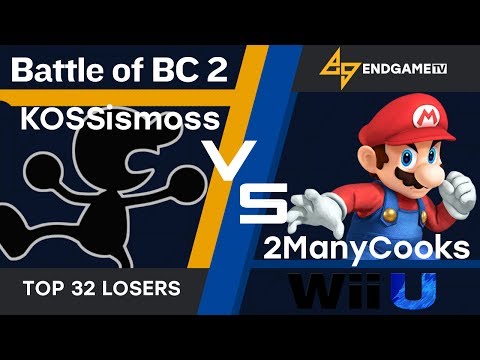 KOSSismoss (Mr. Game & Watch) vs TEG|2ManyCooks (Mario) | Smash 4 Top 24 Losers | BoBC2